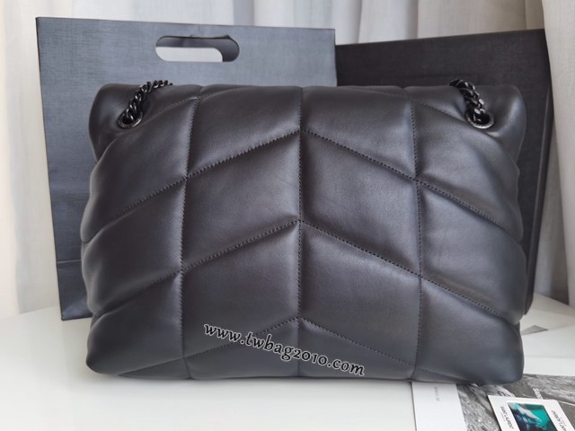 YSL专柜款女包 聖羅蘭經典款LOULOU PUFFER絎縫小羊皮包 YSL肩背斜挎包 577475  jjh1157